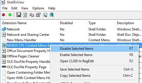 fix to slow desktop right click in Windows 10