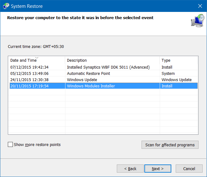 fix to touchpad not working in Windows 10 pic5