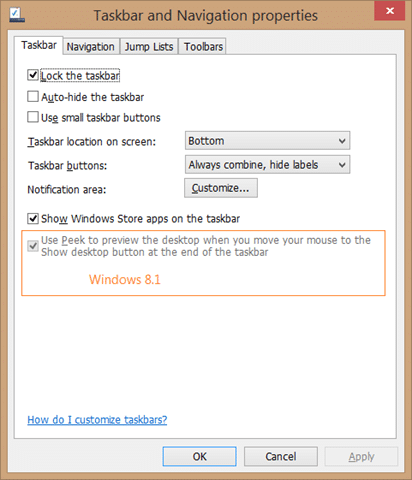 fix to use aero peek to preview the desktop grayed out