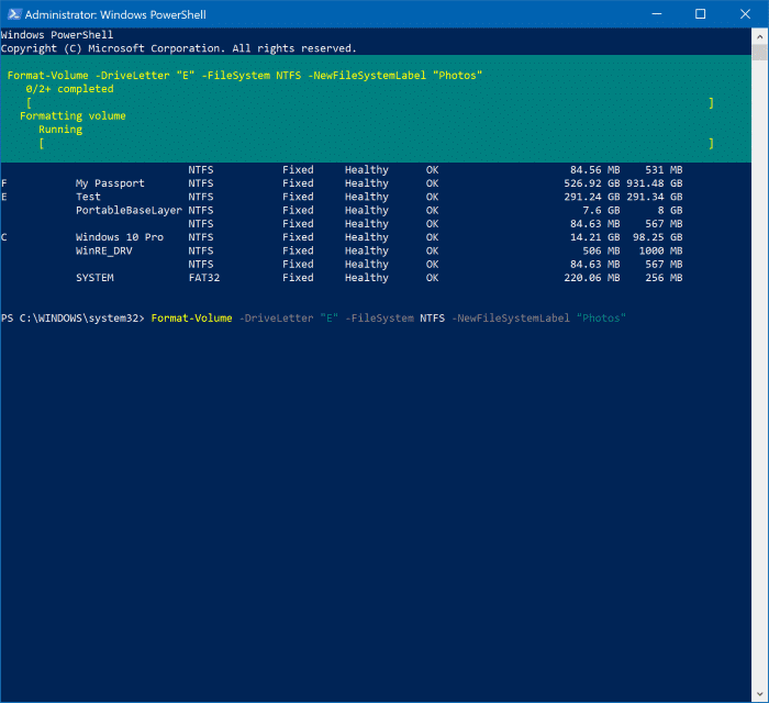 format drives in Windows 10 pic14