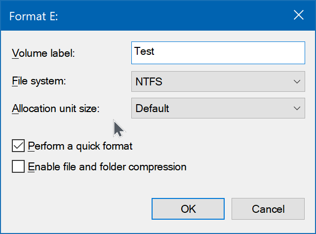 format drives in Windows 10 pic7
