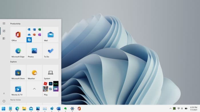 get Windows 10 style Start menu in Windows 11 pic01