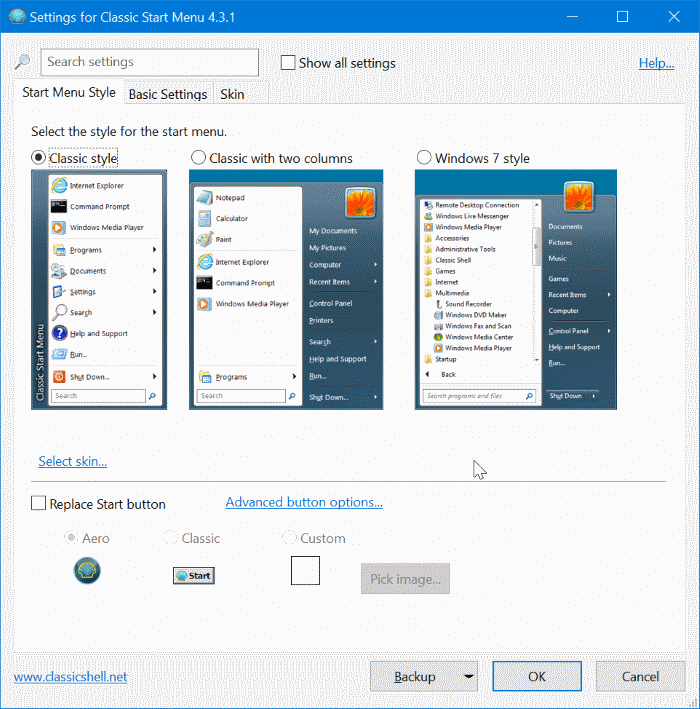 get classic start menu in Windows 10 pic4