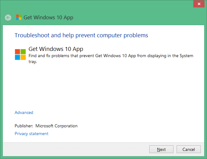 get windows 10 app troubleshooter pic1