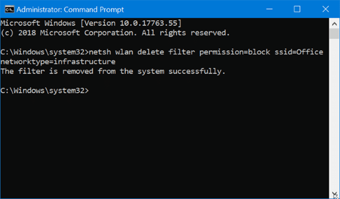 hide Wi-Fi networks in Windows 10 pic3