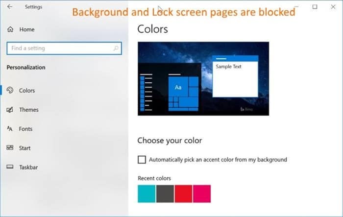 hide specific pages of Settings app in Windows 10 pic01