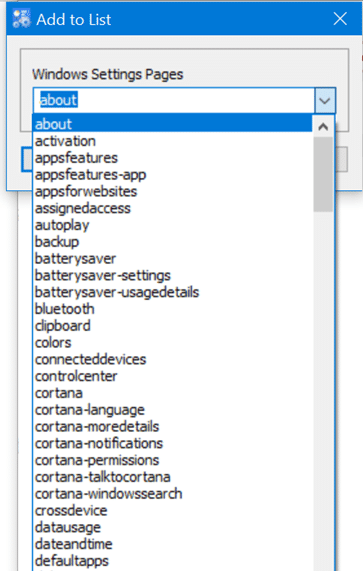 hide specific pages of Settings app in Windows 10 pic6