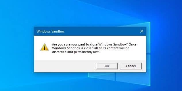 how to use Windows sandbox in windows 10 pic3