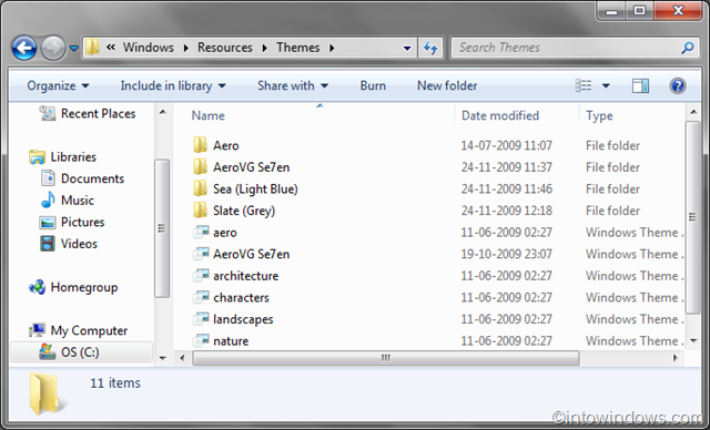 Install/Apply Third Party Themes In Windows 7 pic2