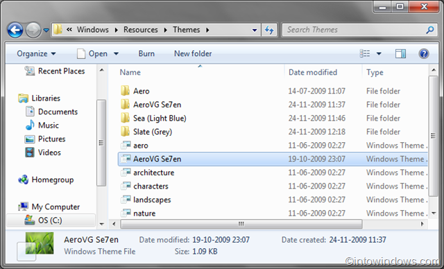 Install/Apply Third Party Themes In Windows 7 pic3