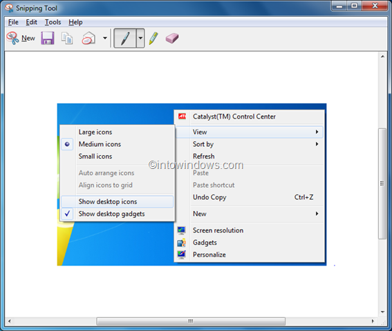 How To Take Snapshot Of Context Menu Using Snipping Tool step4