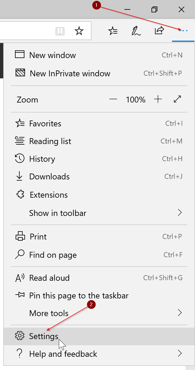 import export favaorites in Edge browser in Windows 10 pic2
