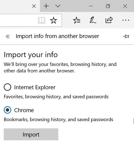 import passwords from Chrome to Edge pic3