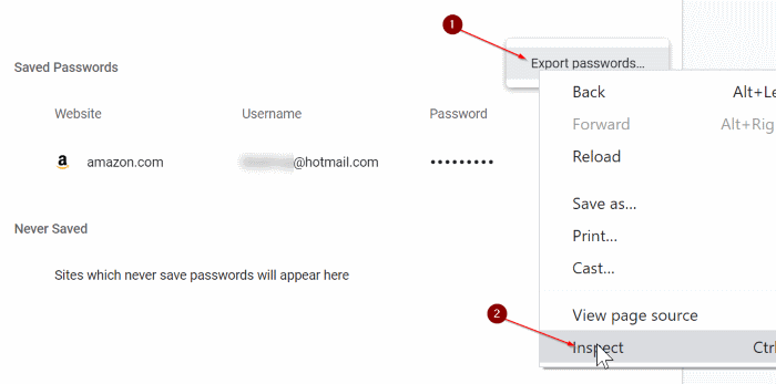 import passwords into Chrome from CSV file pic3