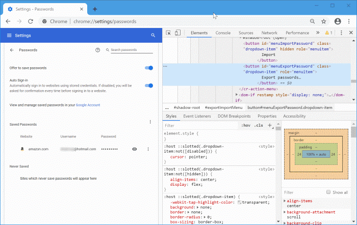 import passwords into Chrome from CSV file pic4
