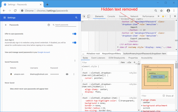 import passwords into Chrome from CSV file pic6