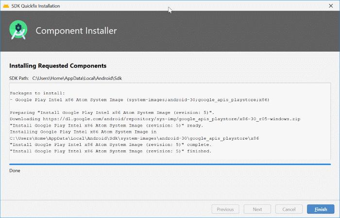 install Android on Windows 10 pic32