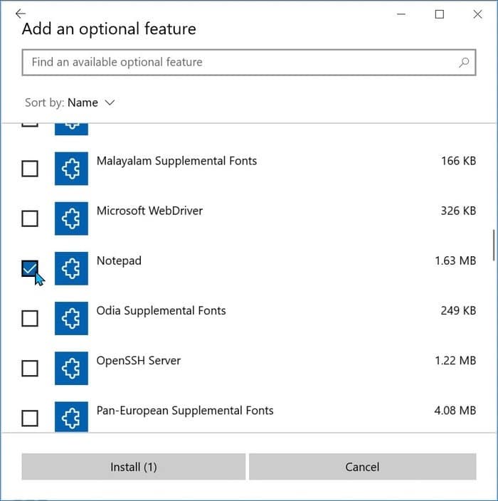 install Notepad in Windows 10 pic5