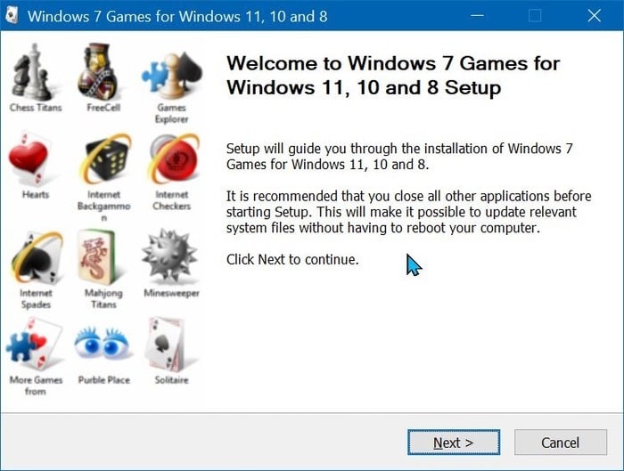 install Windows 7 games in Windows 10 11 pic7
