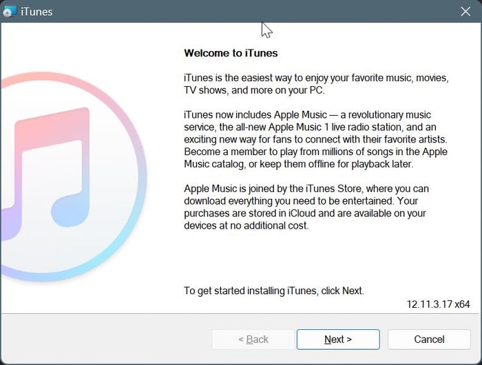 install iphone drivers in Windows 10 or 11