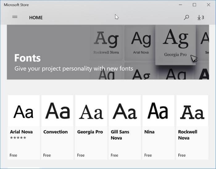 install new fonts from Store in Windows 10 pic04