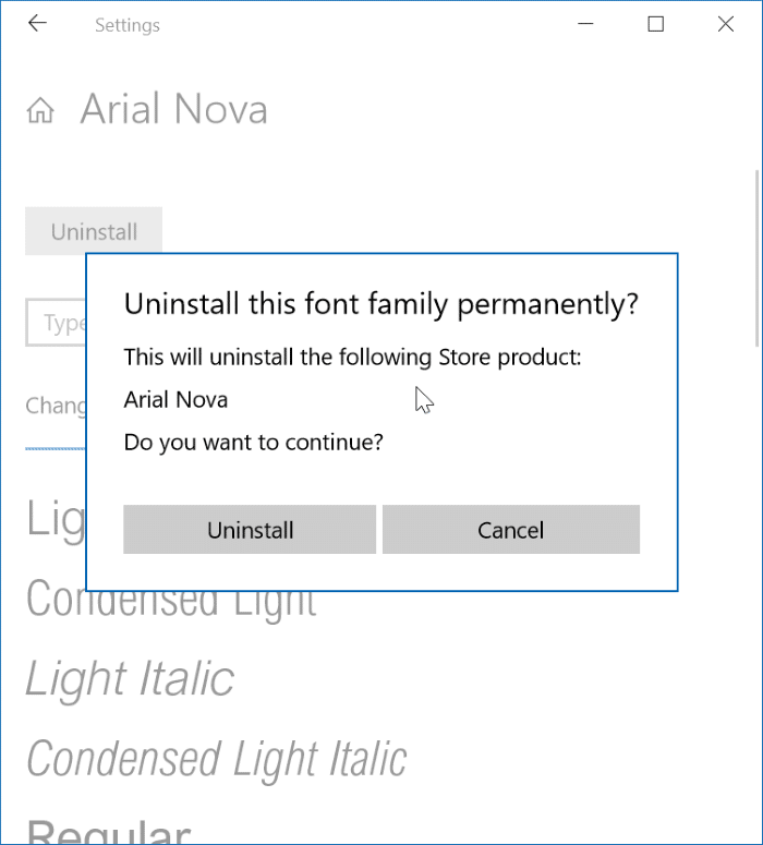 install new fonts from Store in Windows 10 pic8
