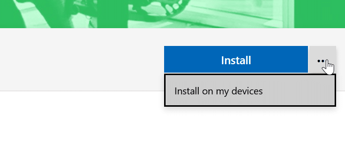 install on my devices in Windows 10