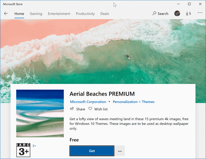 install themes in Windows 10 pic3