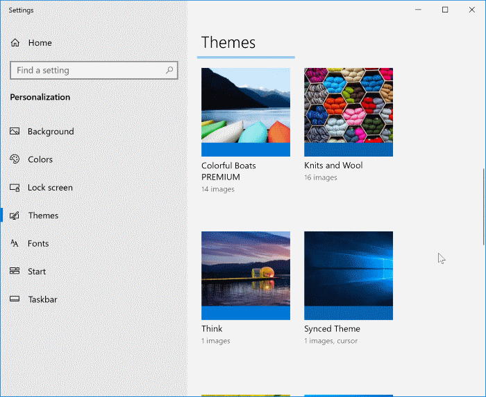 install themes in Windows 10 pic5