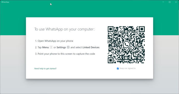 install whatsapp on Windows desktop2