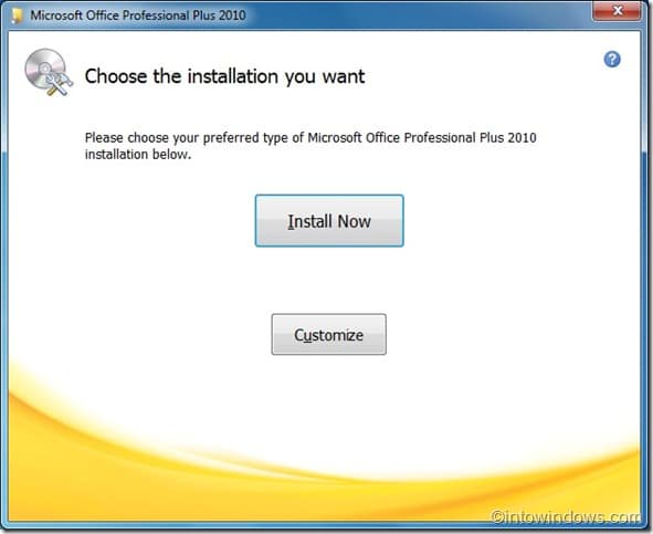 installing office 2010