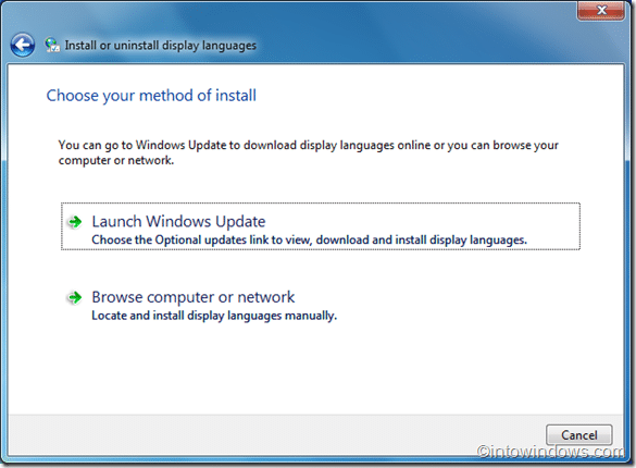 install language in windows 7