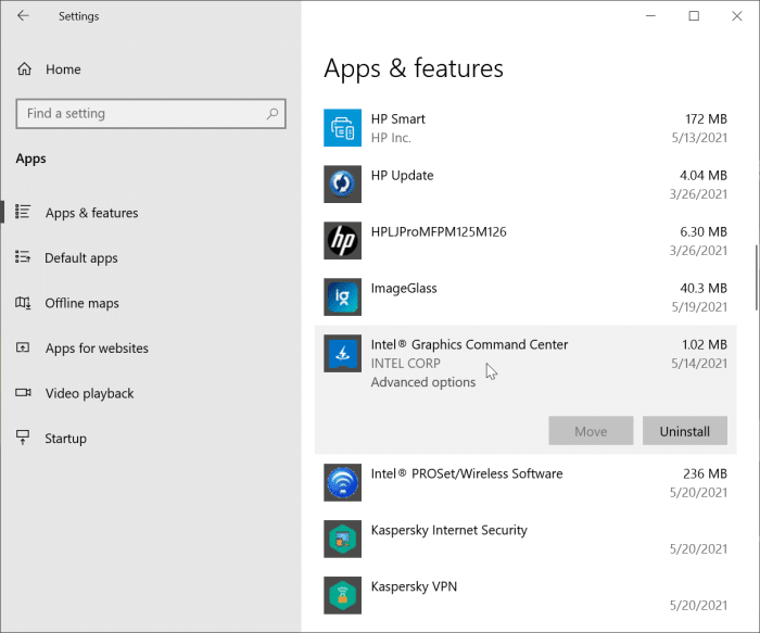 intel graphics command center not working or opening pic2
