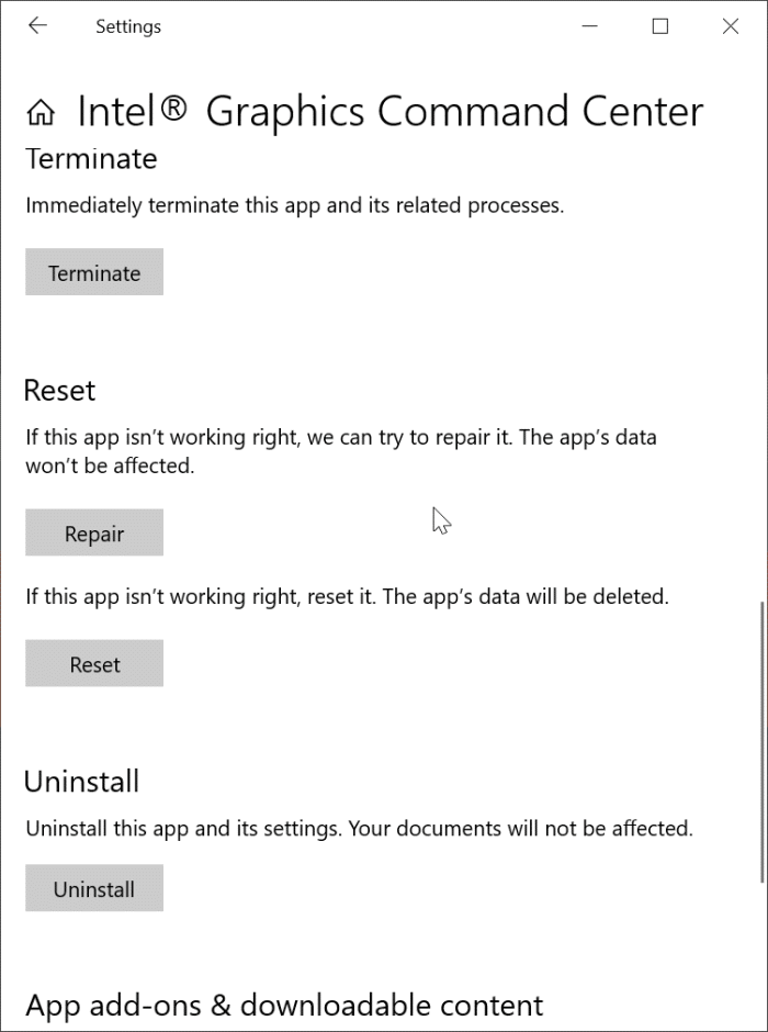 intel graphics command center not working or opening pic3