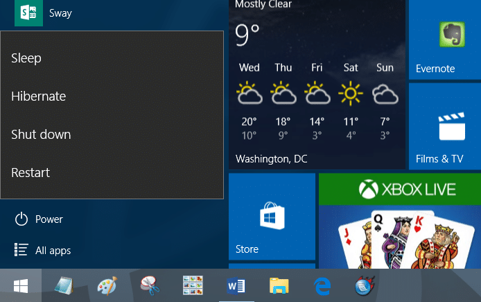 keyboard shortcuts to shutdown restart Windows 10 step7.jpg