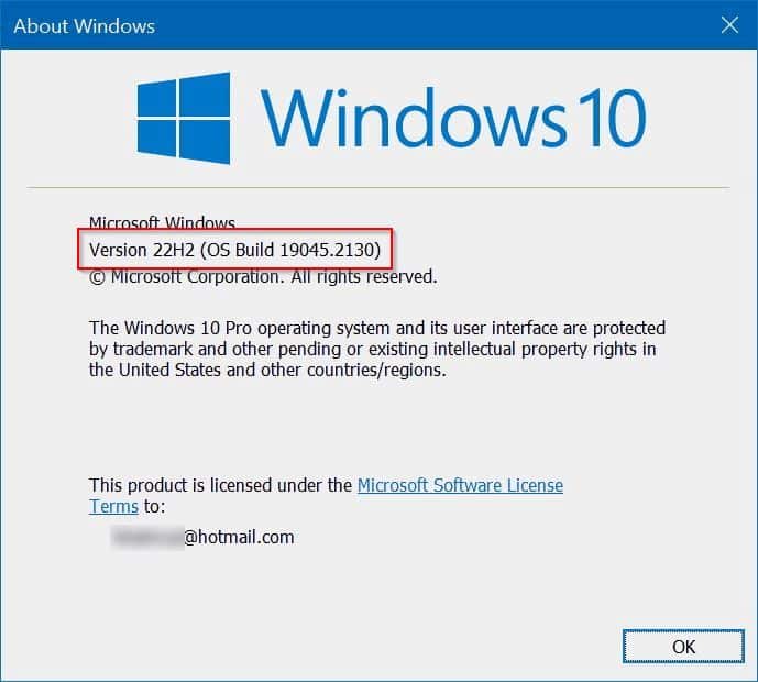 Windows 10 latest version