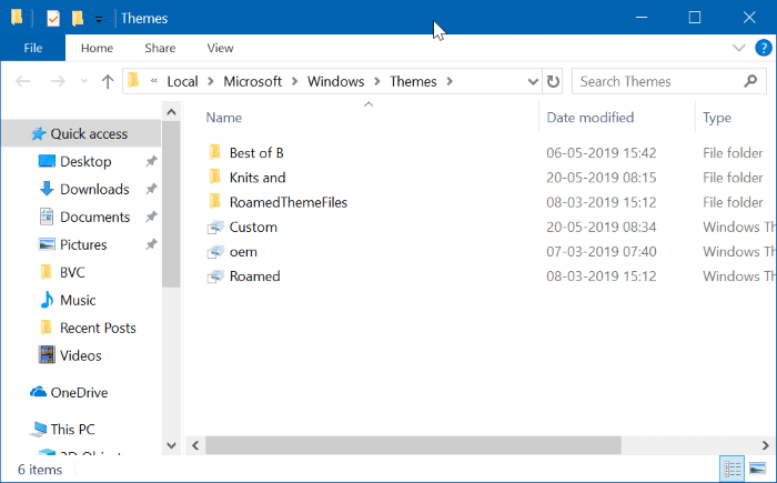location of themes in Windows 10 pic2