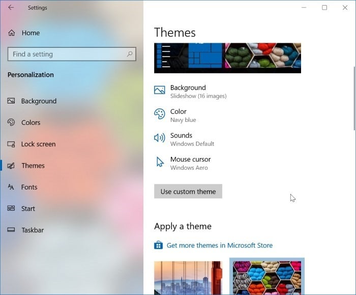location of themes in Windows 10 pic5