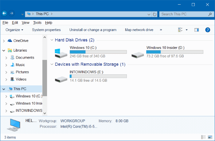 make Windows 10 File Explorer like Windows 7