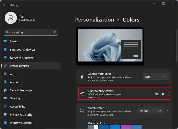 make Windows 11 taskbar black pic10