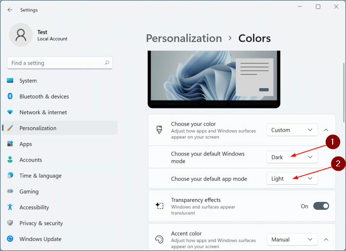 make Windows 11 taskbar black pic4