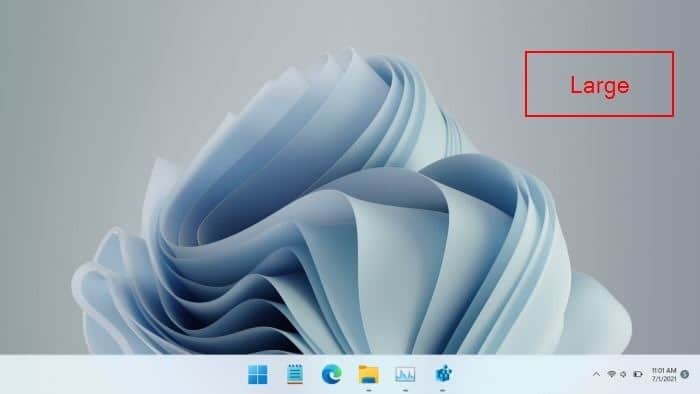 make Windows 11 taskbar large
