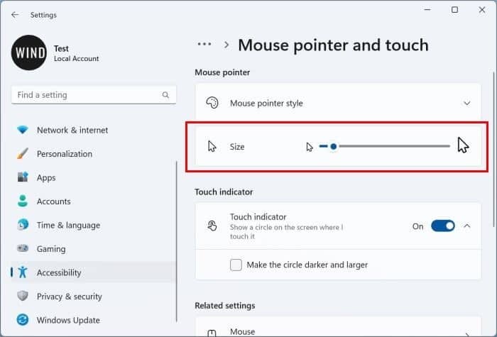 make mouse pointer bigger in Windows pic2