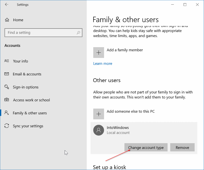 make standard user administrator pic1