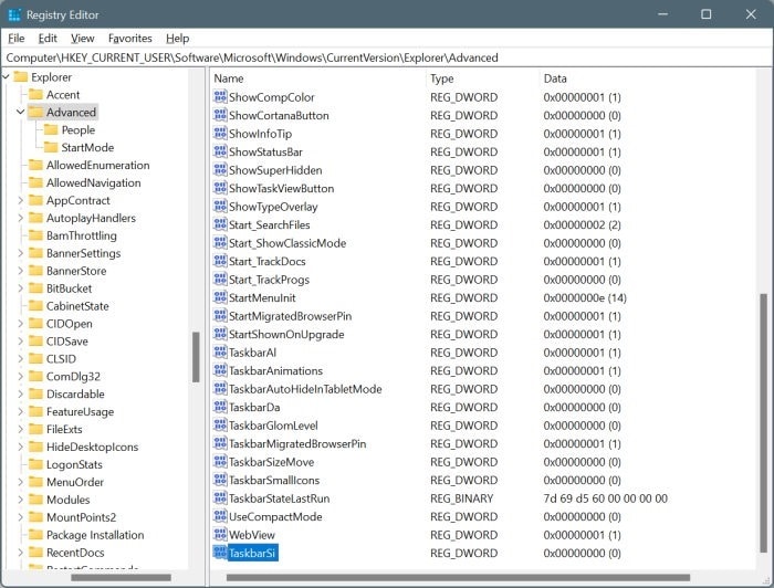 make taskbar smaller in Windows 11 pic8
