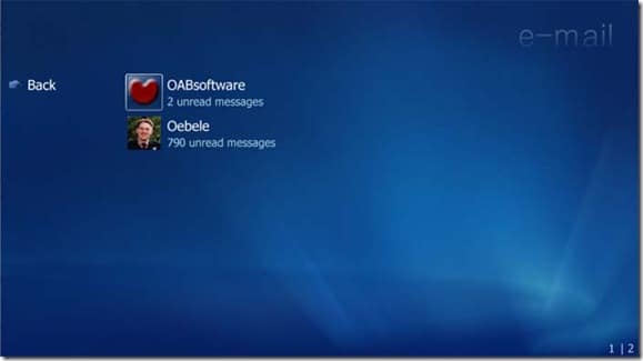 media center mail for windows 7