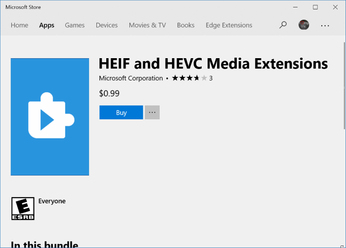 microsoft is charging for HEIC and HEVC Media Extensions in Windows 10