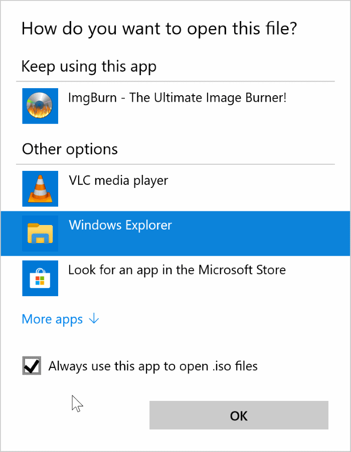 mount option missing from Windows 10 context menu pic6