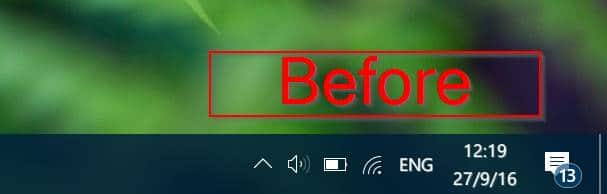 Move date & clock to end of taskbar