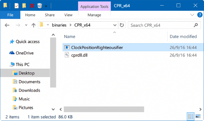 move date & clock to end of taskbar in Windows 10 step5